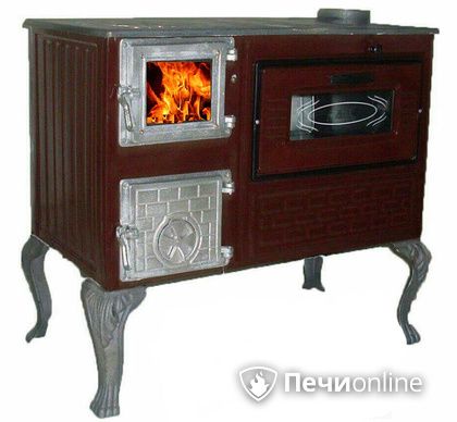 Отопительно-варочная печь МастерПечь ПВ-06 с духовым шкафом, 7.5 кВт в Хабаровске